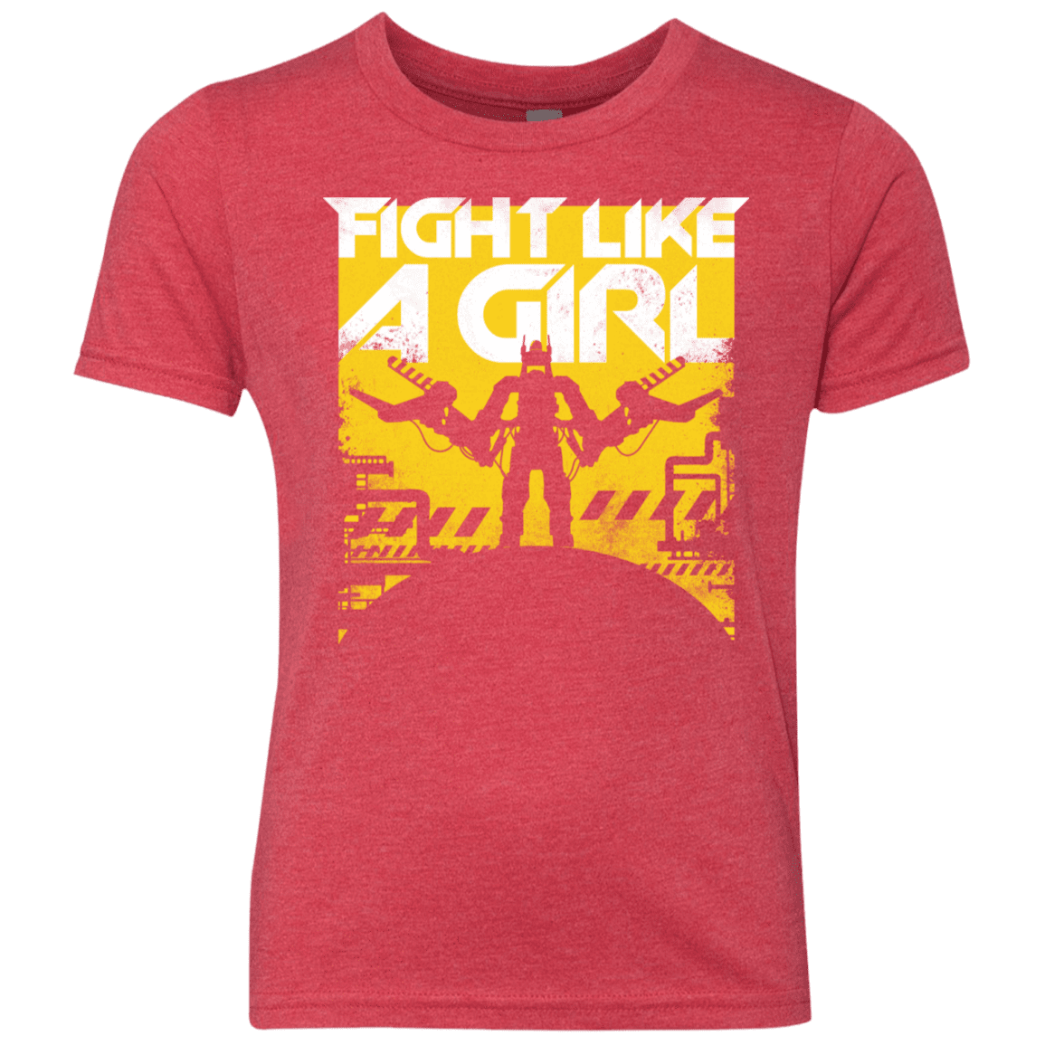 T-Shirts Vintage Red / YXS Fight Like A Girl Youth Triblend T-Shirt