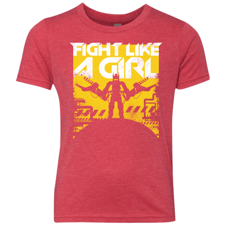 T-Shirts Vintage Red / YXS Fight Like A Girl Youth Triblend T-Shirt