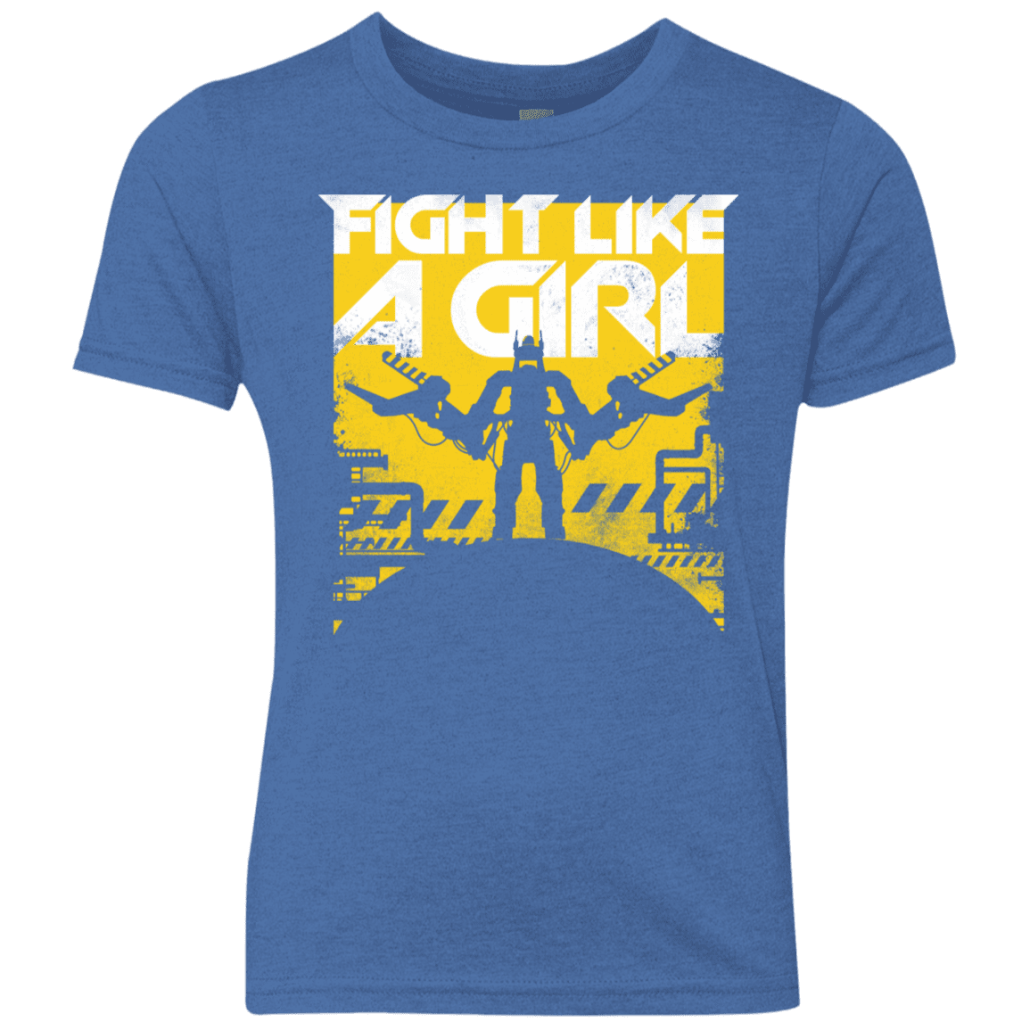 T-Shirts Vintage Royal / YXS Fight Like A Girl Youth Triblend T-Shirt