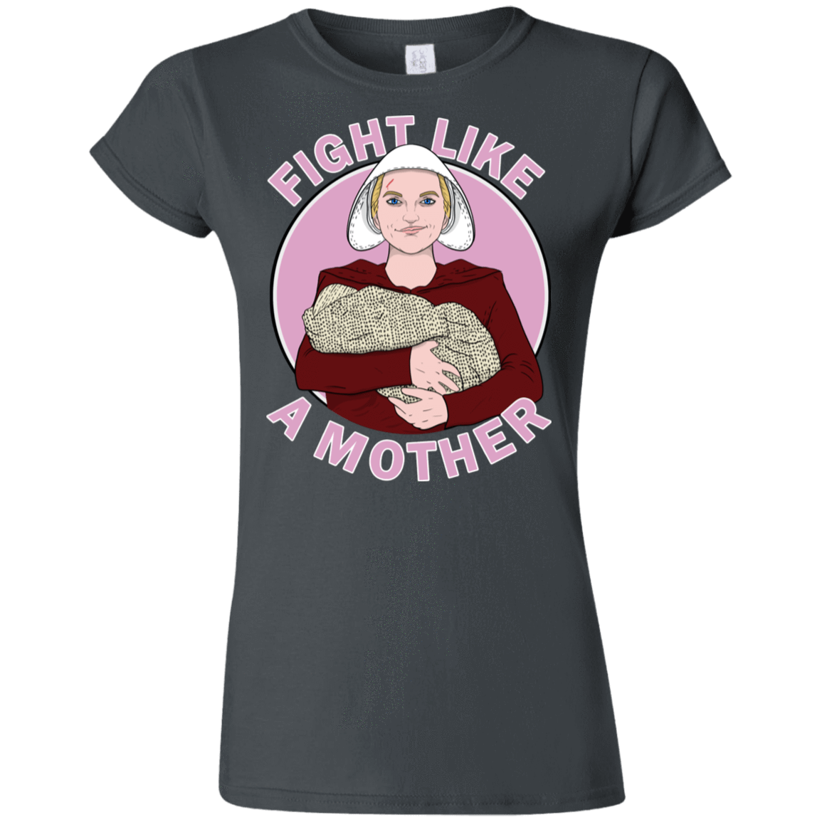 T-Shirts Charcoal / S Fight Like a Mother Junior Slimmer-Fit T-Shirt