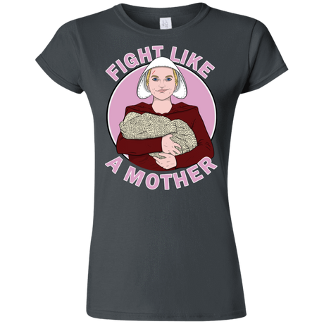 T-Shirts Charcoal / S Fight Like a Mother Junior Slimmer-Fit T-Shirt