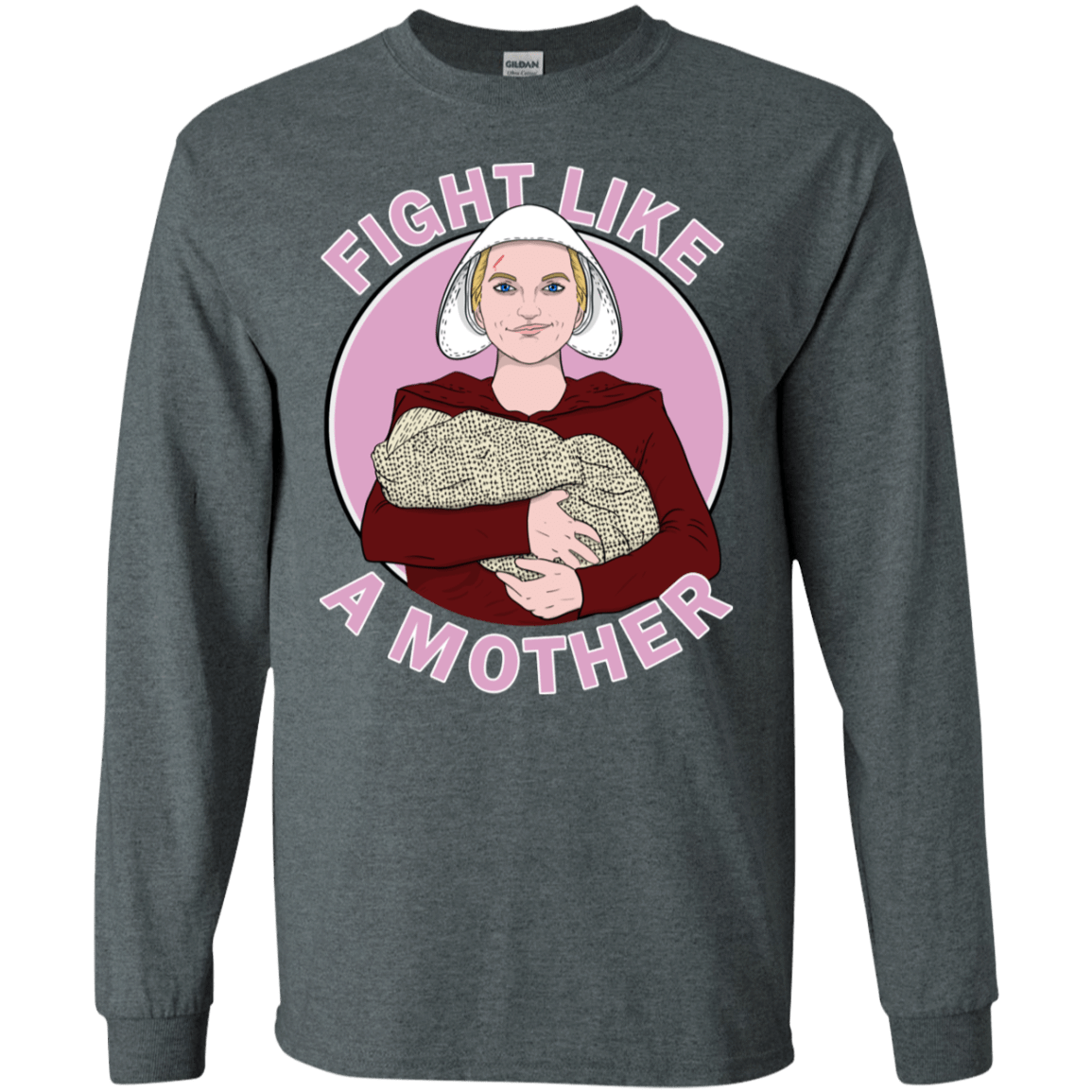 T-Shirts Dark Heather / S Fight Like a Mother Men's Long Sleeve T-Shirt