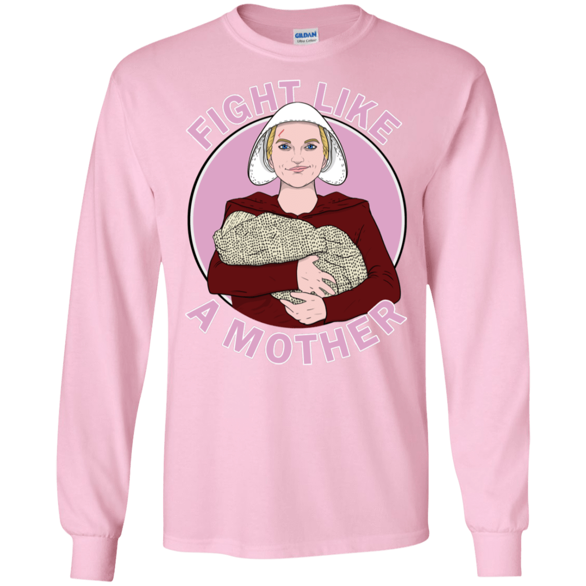 T-Shirts Light Pink / S Fight Like a Mother Men's Long Sleeve T-Shirt