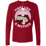 T-Shirts Cardinal / S Fight Like a Mother Men's Premium Long Sleeve