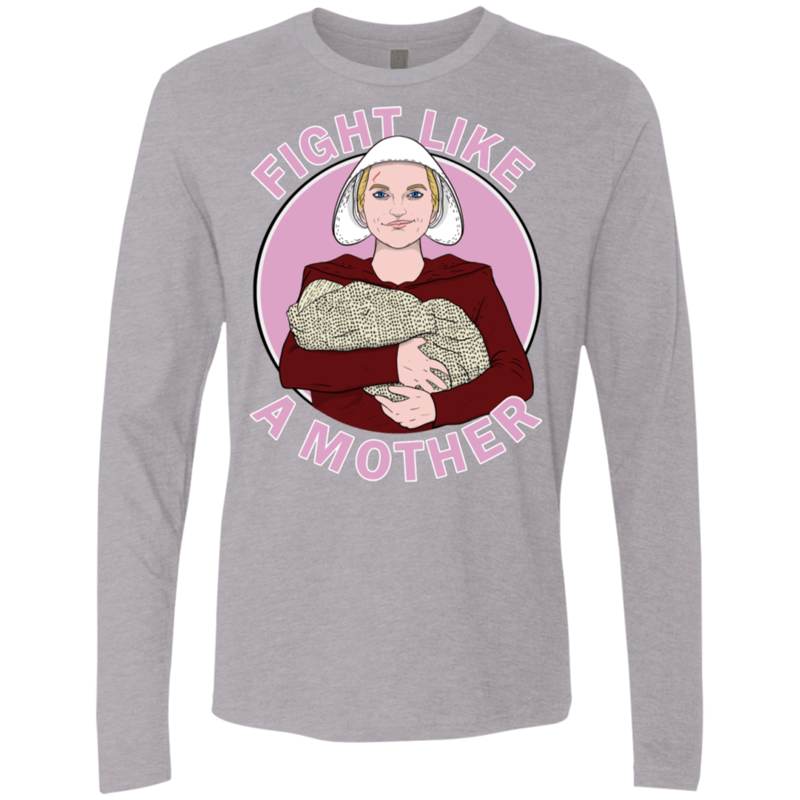 T-Shirts Heather Grey / S Fight Like a Mother Men's Premium Long Sleeve