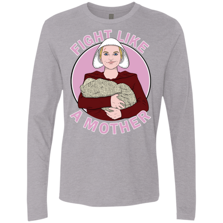 T-Shirts Heather Grey / S Fight Like a Mother Men's Premium Long Sleeve