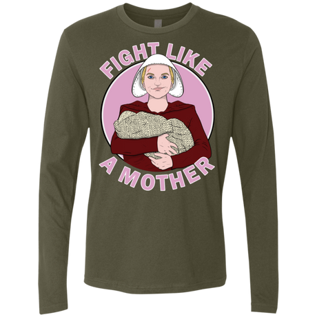 T-Shirts Military Green / S Fight Like a Mother Men's Premium Long Sleeve