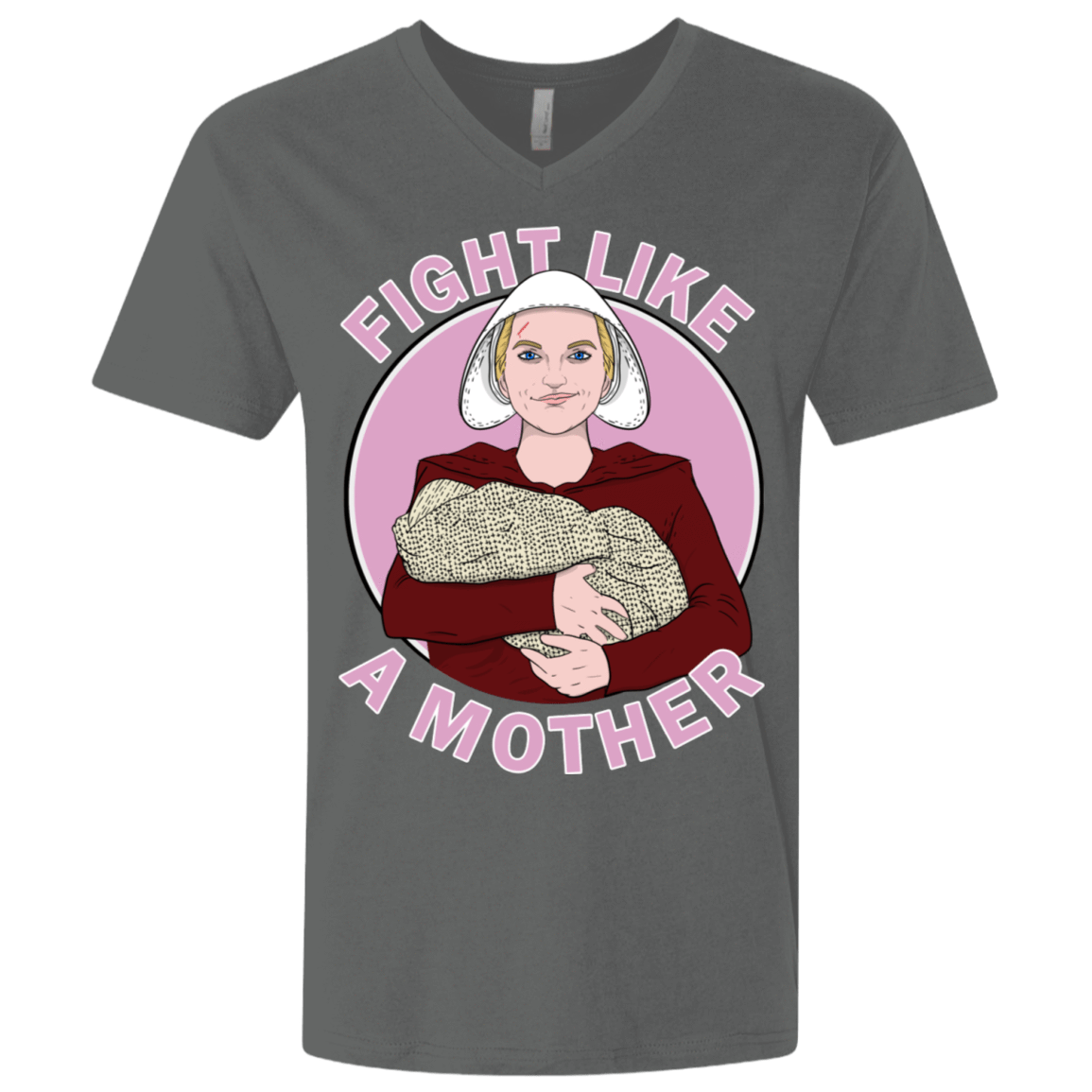 T-Shirts Heavy Metal / X-Small Fight Like a Mother Men's Premium V-Neck