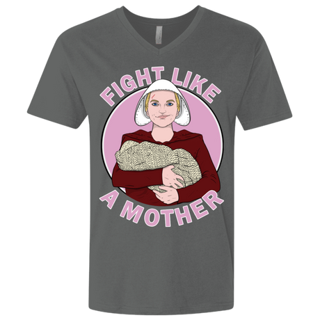 T-Shirts Heavy Metal / X-Small Fight Like a Mother Men's Premium V-Neck