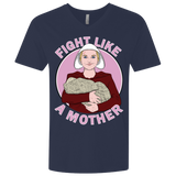 T-Shirts Midnight Navy / X-Small Fight Like a Mother Men's Premium V-Neck