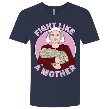 T-Shirts Midnight Navy / X-Small Fight Like a Mother Men's Premium V-Neck