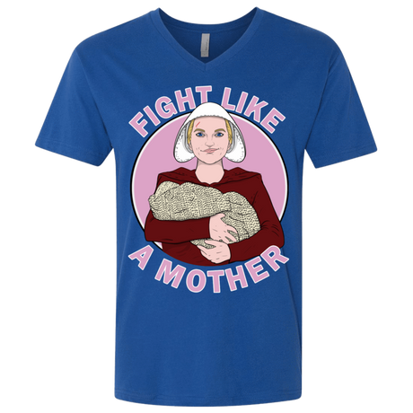 T-Shirts Royal / X-Small Fight Like a Mother Men's Premium V-Neck