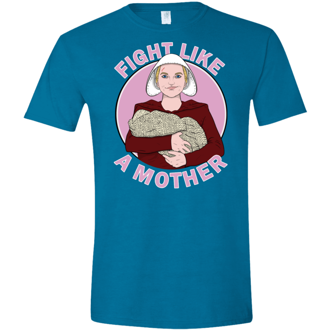 T-Shirts Antique Sapphire / S Fight Like a Mother Men's Semi-Fitted Softstyle