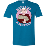 T-Shirts Antique Sapphire / S Fight Like a Mother Men's Semi-Fitted Softstyle