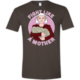 T-Shirts Dark Chocolate / S Fight Like a Mother Men's Semi-Fitted Softstyle