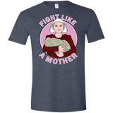 T-Shirts Heather Navy / S Fight Like a Mother Men's Semi-Fitted Softstyle