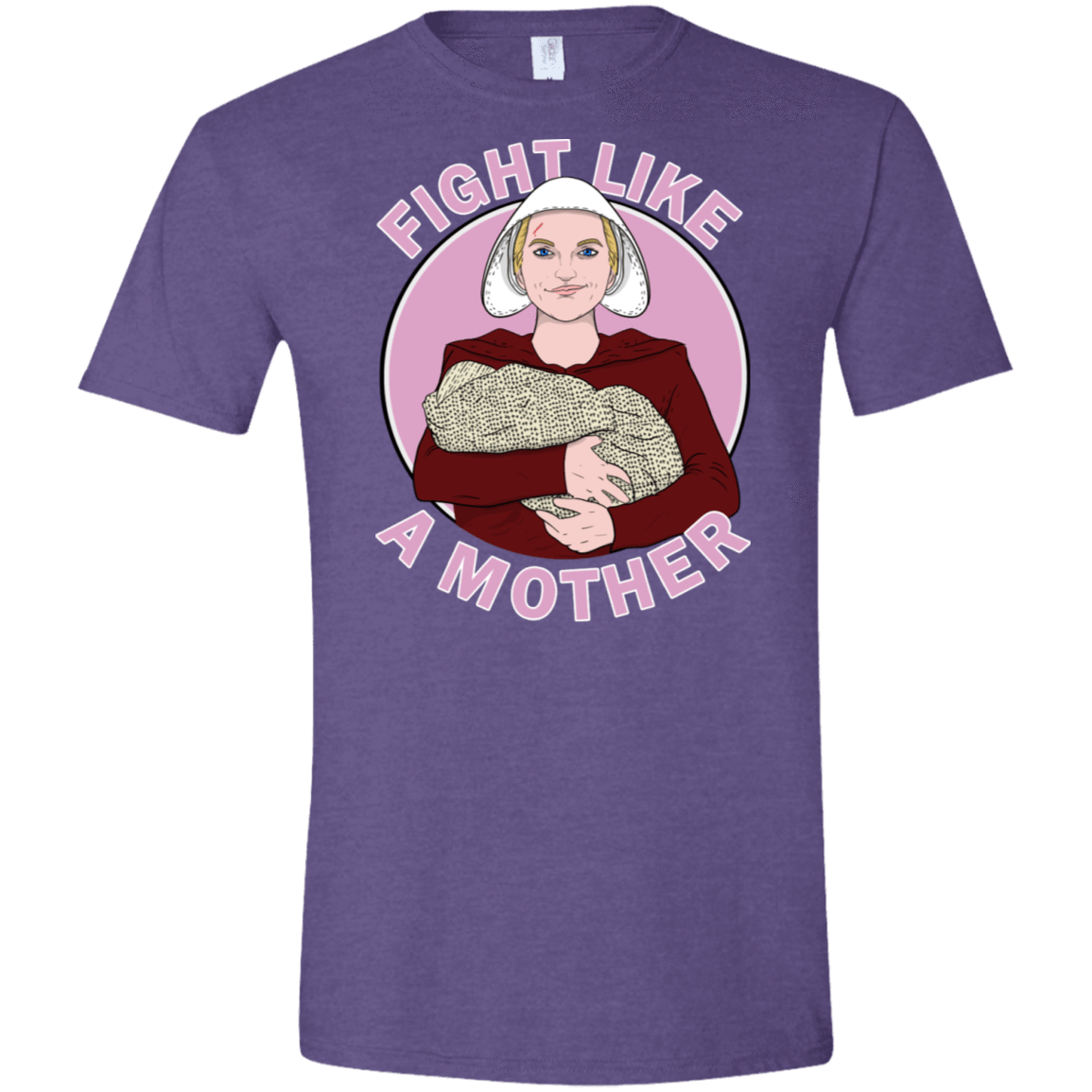 T-Shirts Heather Purple / S Fight Like a Mother Men's Semi-Fitted Softstyle