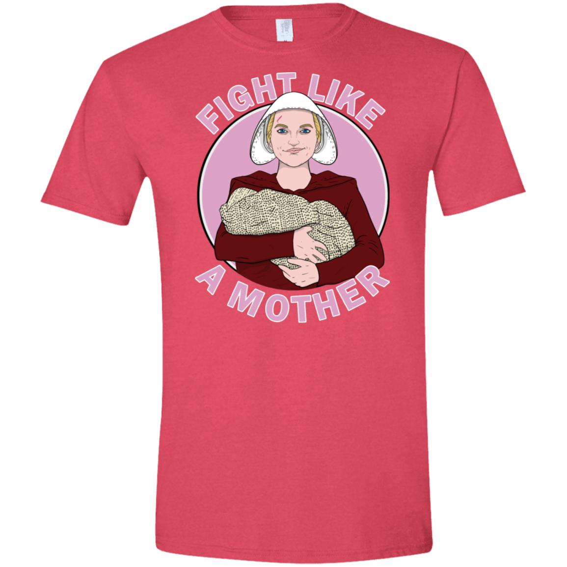 T-Shirts Heather Red / S Fight Like a Mother Men's Semi-Fitted Softstyle