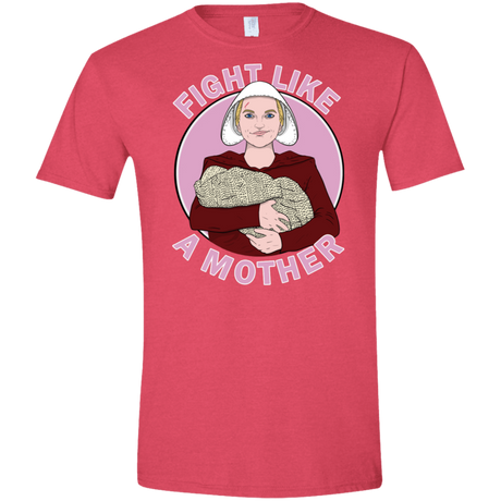 T-Shirts Heather Red / S Fight Like a Mother Men's Semi-Fitted Softstyle