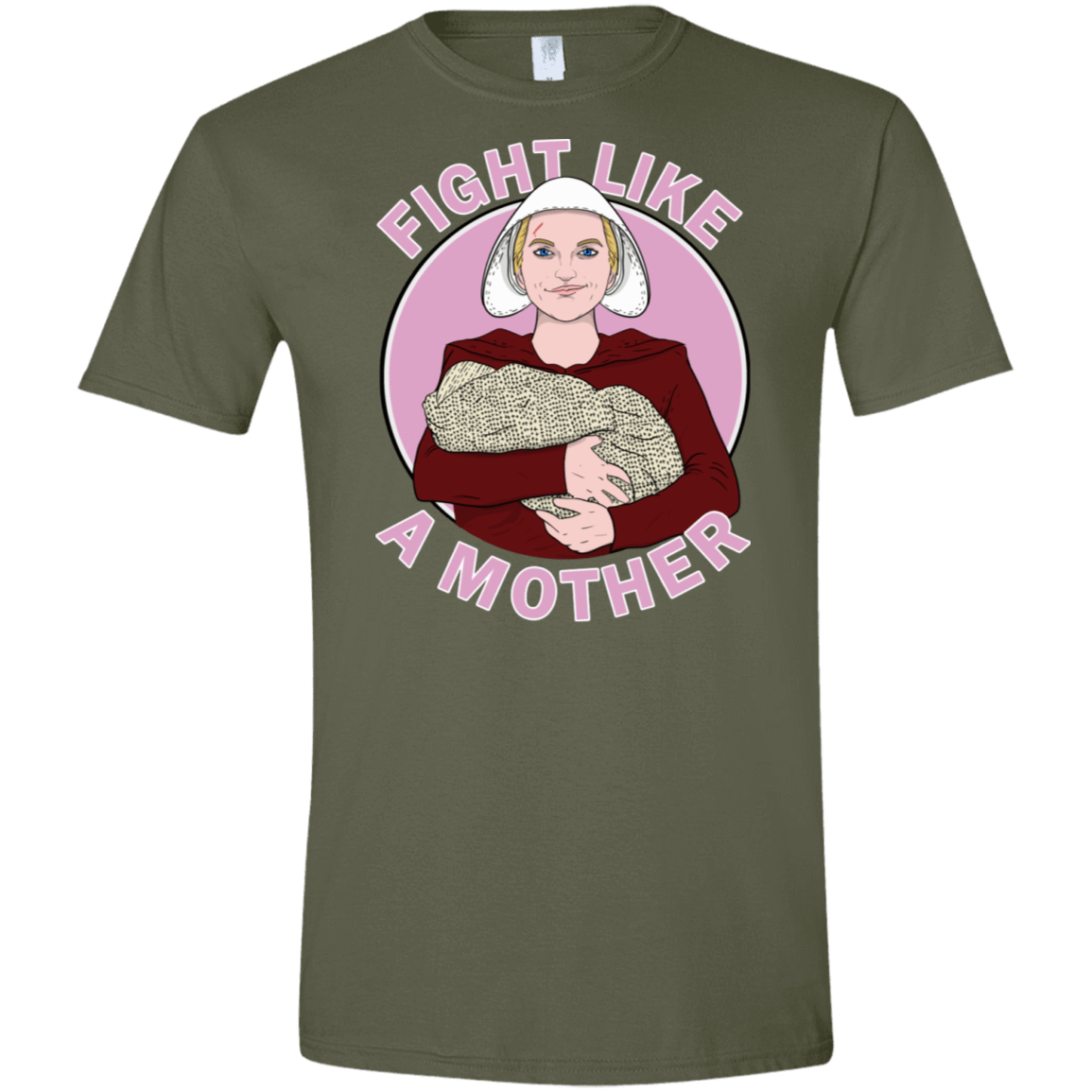 T-Shirts Military Green / S Fight Like a Mother Men's Semi-Fitted Softstyle