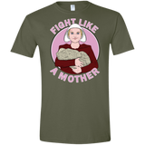 T-Shirts Military Green / S Fight Like a Mother Men's Semi-Fitted Softstyle