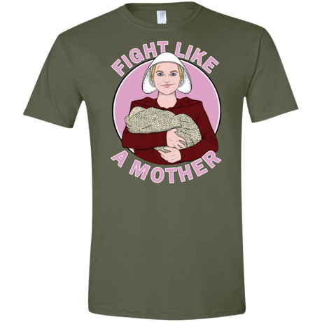 T-Shirts Military Green / S Fight Like a Mother Men's Semi-Fitted Softstyle
