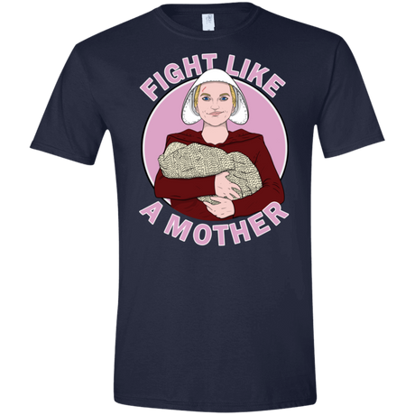 T-Shirts Navy / X-Small Fight Like a Mother Men's Semi-Fitted Softstyle