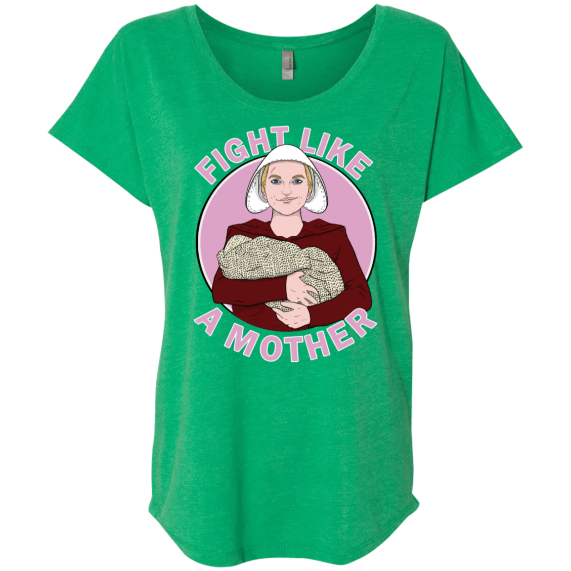 T-Shirts Envy / X-Small Fight Like a Mother Triblend Dolman Sleeve
