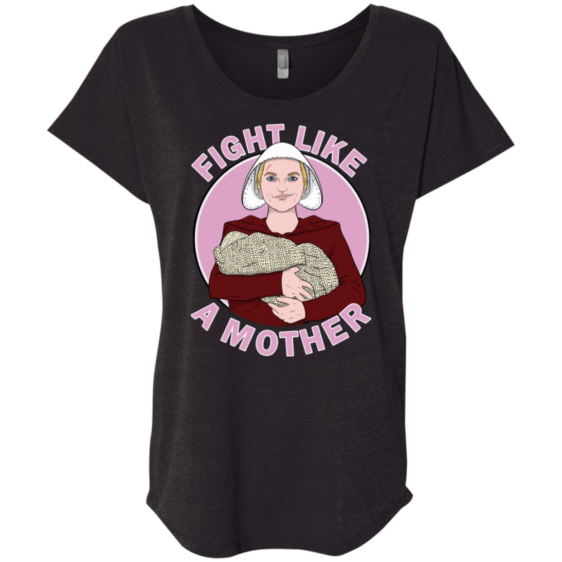 T-Shirts Vintage Black / X-Small Fight Like a Mother Triblend Dolman Sleeve