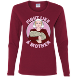 T-Shirts Cardinal / S Fight Like a Mother Women's Long Sleeve T-Shirt