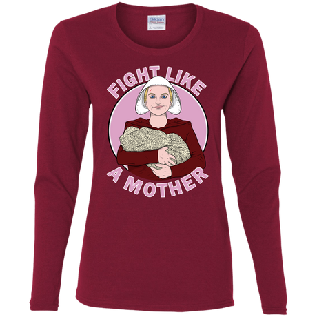 T-Shirts Cardinal / S Fight Like a Mother Women's Long Sleeve T-Shirt