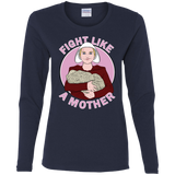 T-Shirts Navy / S Fight Like a Mother Women's Long Sleeve T-Shirt