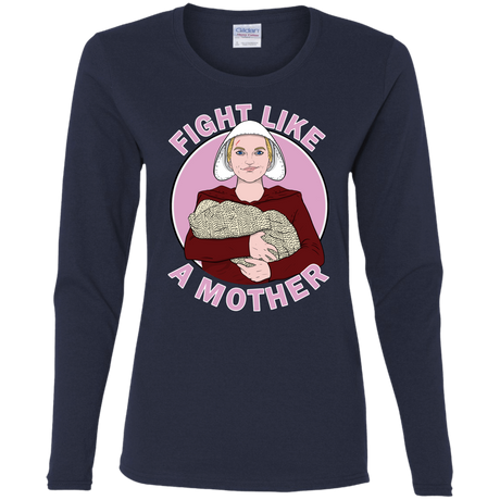 T-Shirts Navy / S Fight Like a Mother Women's Long Sleeve T-Shirt