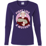 T-Shirts Purple / S Fight Like a Mother Women's Long Sleeve T-Shirt