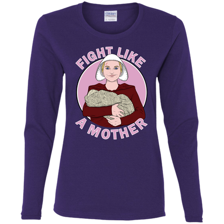 T-Shirts Purple / S Fight Like a Mother Women's Long Sleeve T-Shirt