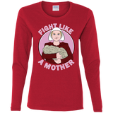 T-Shirts Red / S Fight Like a Mother Women's Long Sleeve T-Shirt