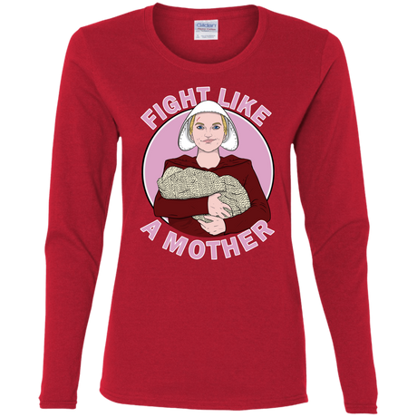 T-Shirts Red / S Fight Like a Mother Women's Long Sleeve T-Shirt