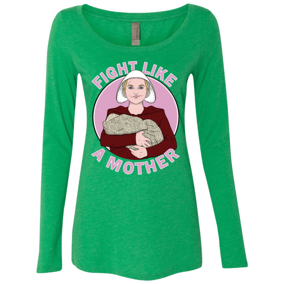 T-Shirts Envy / S Fight Like a Mother Women's Triblend Long Sleeve Shirt