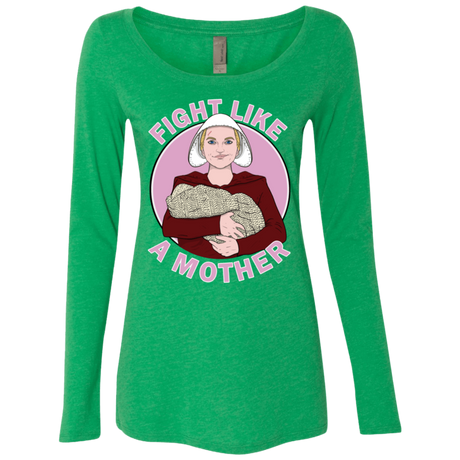 T-Shirts Envy / S Fight Like a Mother Women's Triblend Long Sleeve Shirt