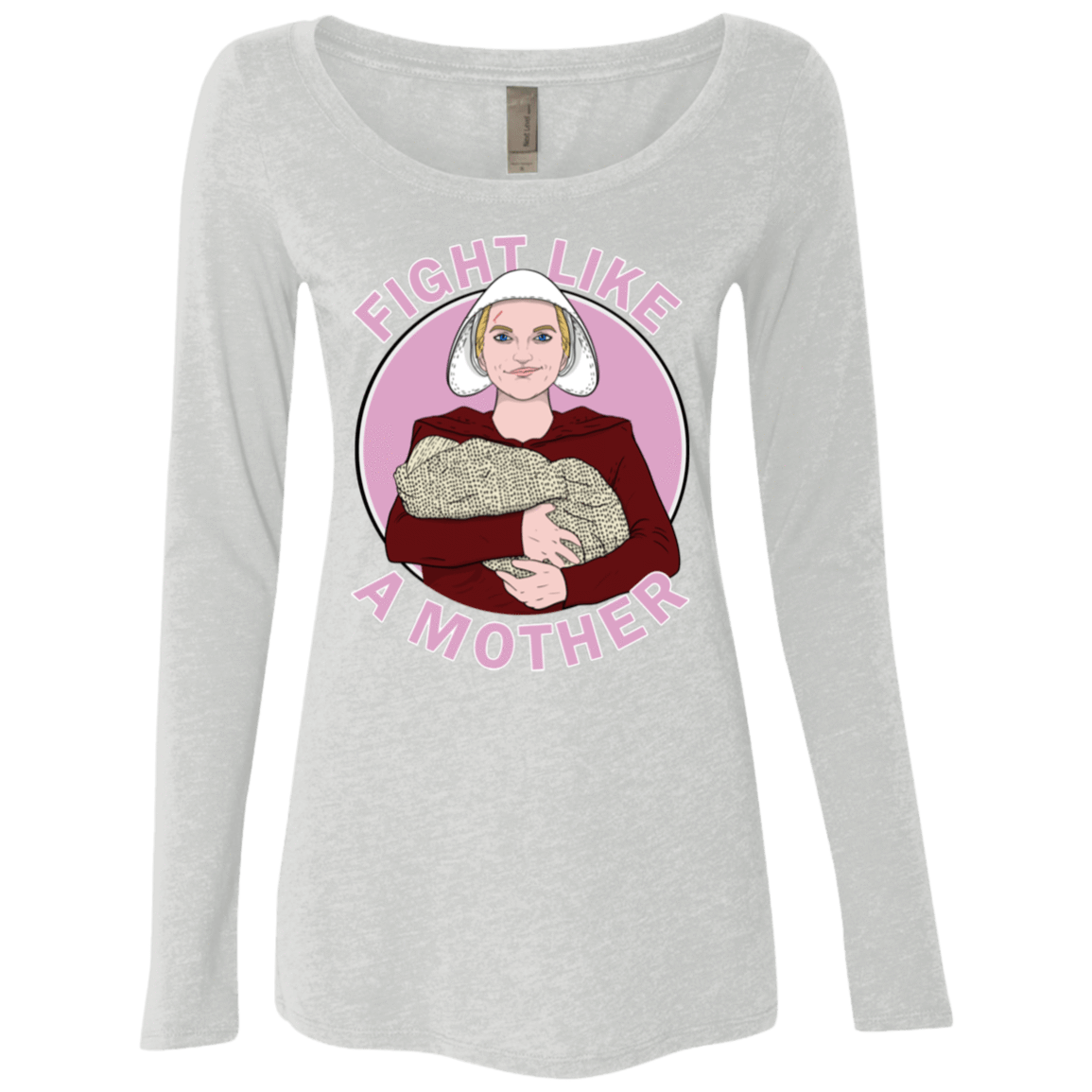 T-Shirts Heather White / S Fight Like a Mother Women's Triblend Long Sleeve Shirt