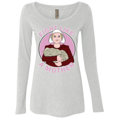 T-Shirts Heather White / S Fight Like a Mother Women's Triblend Long Sleeve Shirt