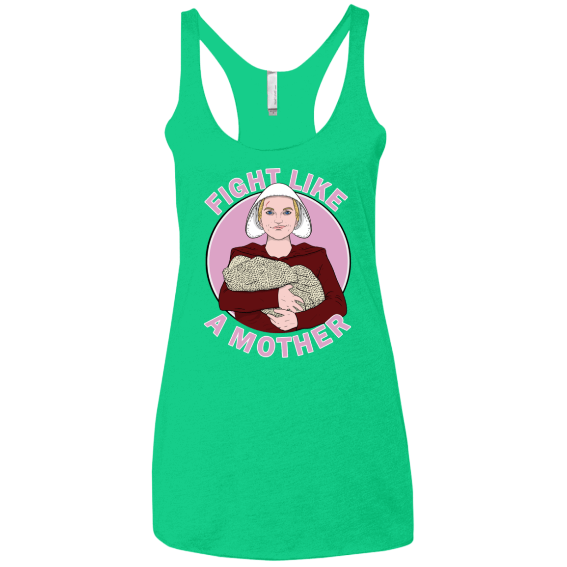 T-Shirts Envy / X-Small Fight Like a Mother Women's Triblend Racerback Tank