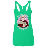 T-Shirts Envy / X-Small Fight Like a Mother Women's Triblend Racerback Tank