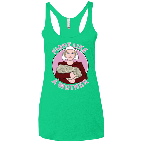 T-Shirts Envy / X-Small Fight Like a Mother Women's Triblend Racerback Tank