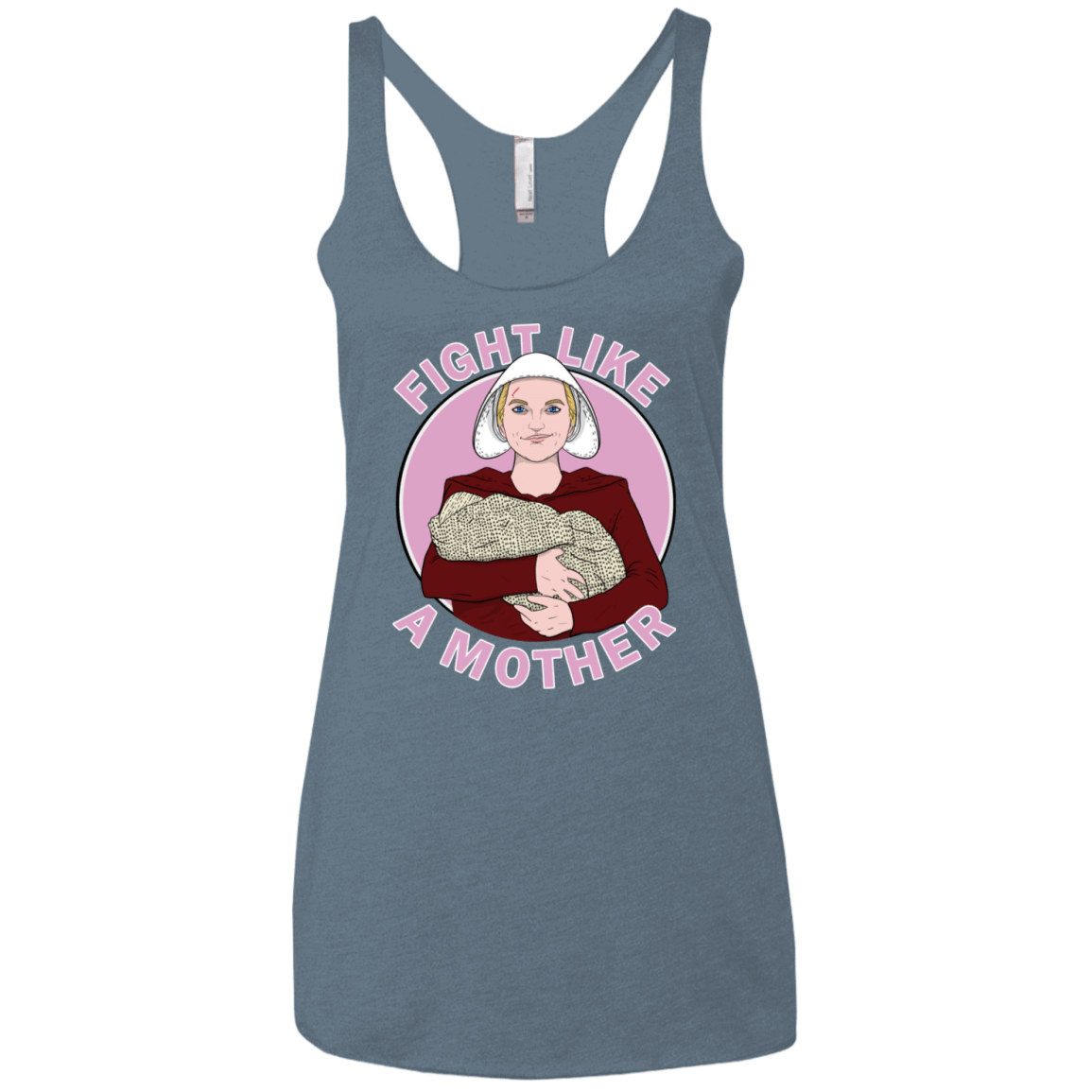 T-Shirts Indigo / X-Small Fight Like a Mother Women's Triblend Racerback Tank