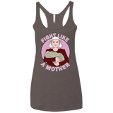 T-Shirts Macchiato / X-Small Fight Like a Mother Women's Triblend Racerback Tank