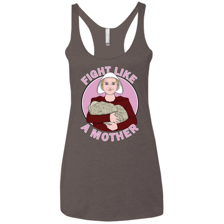 T-Shirts Macchiato / X-Small Fight Like a Mother Women's Triblend Racerback Tank