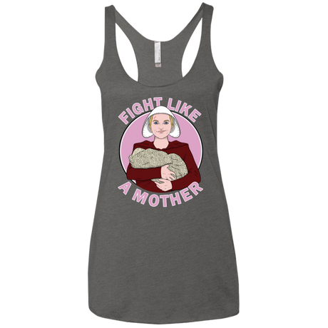 T-Shirts Premium Heather / X-Small Fight Like a Mother Women's Triblend Racerback Tank