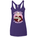 T-Shirts Purple Rush / X-Small Fight Like a Mother Women's Triblend Racerback Tank