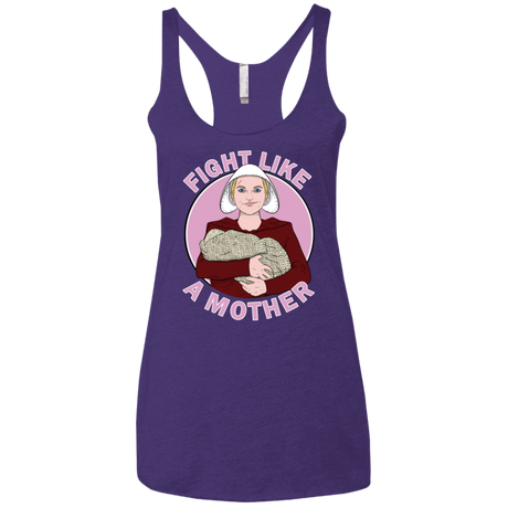T-Shirts Purple Rush / X-Small Fight Like a Mother Women's Triblend Racerback Tank